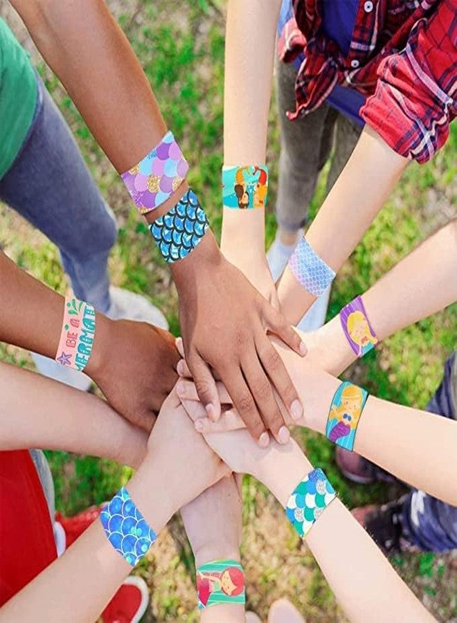 سنابترون مجموعة هدايا سنابترون بتصميم حورية البحر لأعياد ميلاد الأطفال - 12 سوارًا بتصميم حورية البحر لحفلات الأطفال - أفضل هدايا أعياد الميلاد للأطفال والفتيات - Image 4